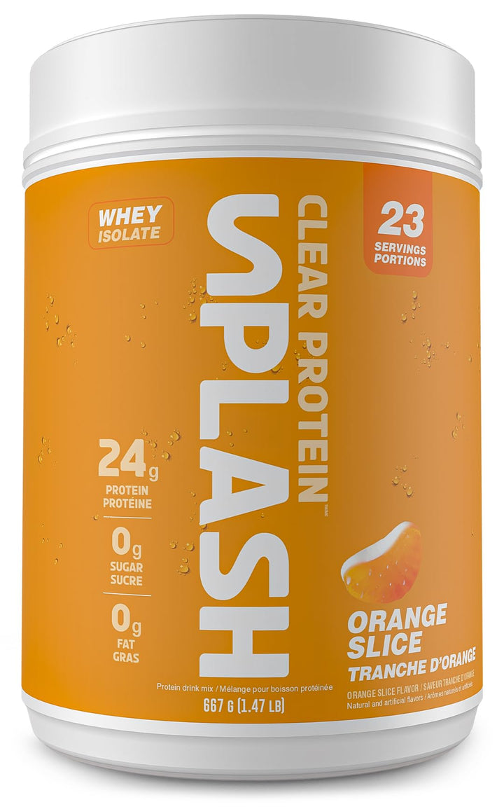 Revolution Nutrition – Splash Clear Isolate Protein – Orange Slice – 667g / 23 Servings – Zero Sugar