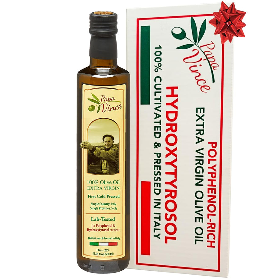 Papa Vince – Extra Virgin Olive Oil – Hydroxytyrosol Rich – Sicily – 2024/25 Harvest