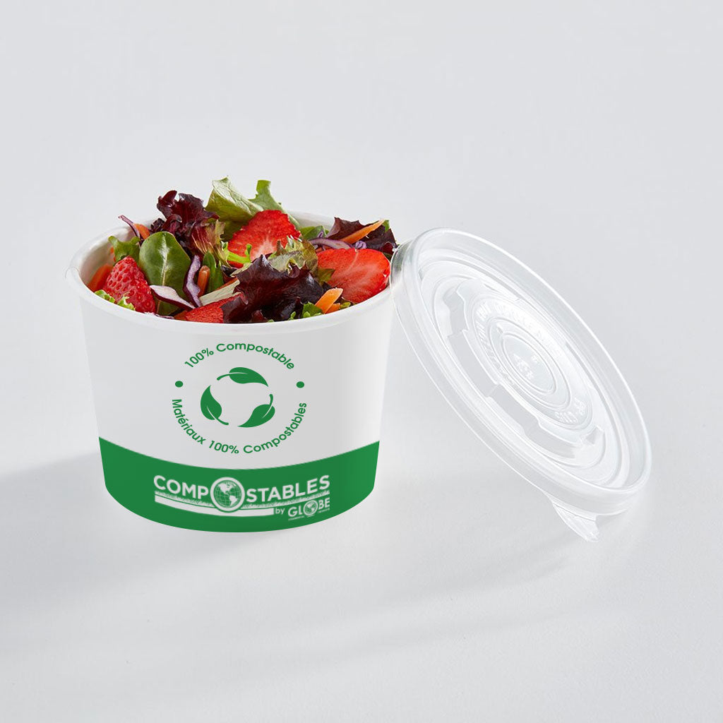 PLA Lined Paper Food Containers/Bowls - 1000 containers per case - Sold By The Case