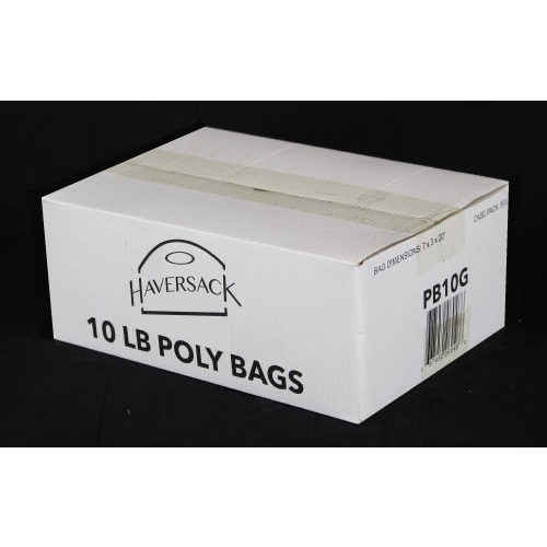 Bag Poly Clear 10 lb. 7 x 3x20 in. - 1 x 500 count - Calibre Marketi - Packaging and Accessories - Restaurant Supplies and Equipment - Canadian Distribution