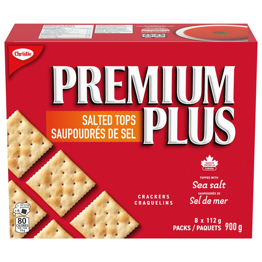 Cracker Premium Plus Salted - 6 x 900 g - Christie - Restaurant and Foodservice Ingredients - Canadian Distribution