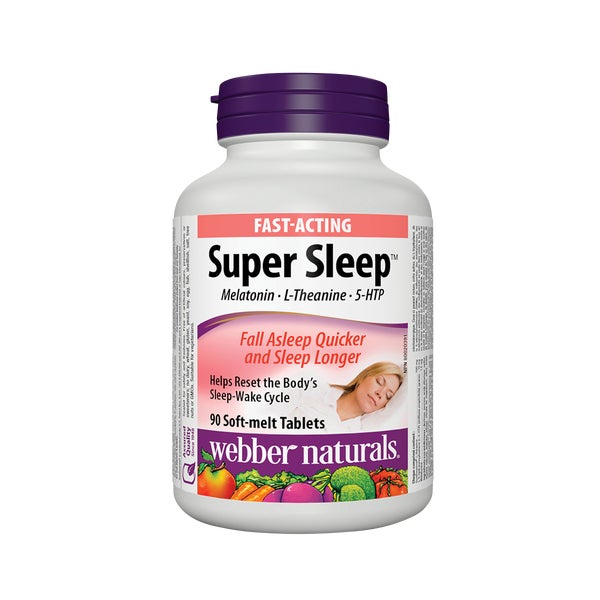 Super Sleep - 90 Soft-Melt Tablets - webber naturals - Health and Wellness - Canadian Distribution