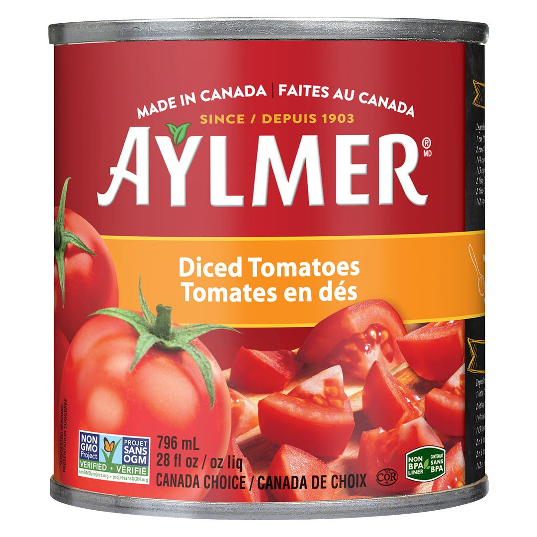 Aylmer Diced Tomatoes - 32 × 796 mL - Grocery and Food Items - Canadian Distribution