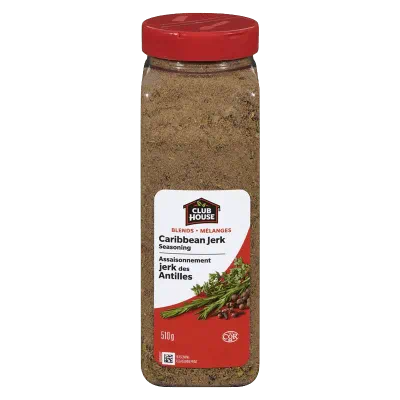 Caribbean Jerk Seasoning - Spices and Seasonings - Clubhouse - 510gr. Jar - Case 12 x 510gr. Jars - Canadian Distributor and Supplier