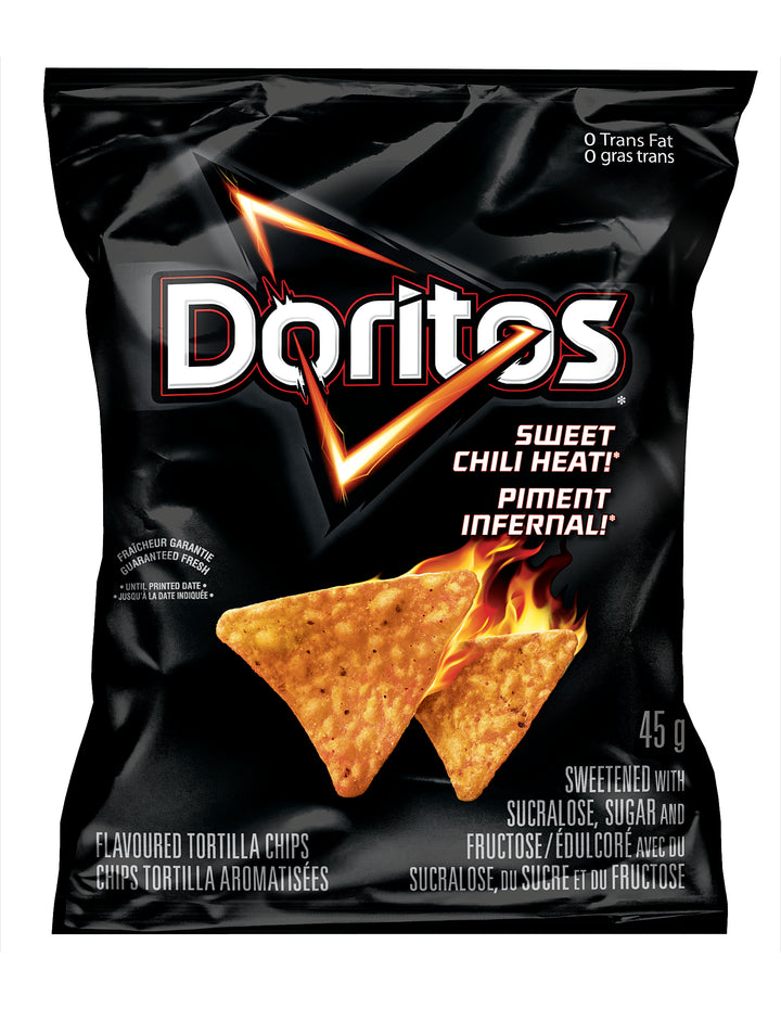 Chip Nacho Sweet Chili Hot - 48 x 45 g - Doritos - Restaurant and Foodservice Ingredients - Canadian Distribution