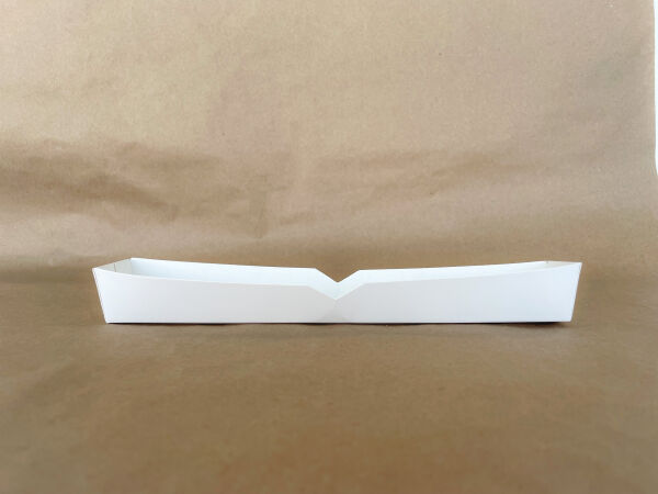 Footlong Hot Dog Tray White 500cs 10.25"x1.5"x1.25"