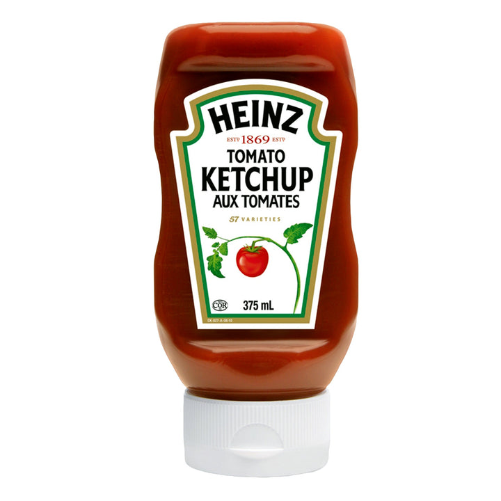 Heinz Ketchup Upside Down Bottle - 48 × 375 mL - Grocery and Food Items - Canadian Distribution