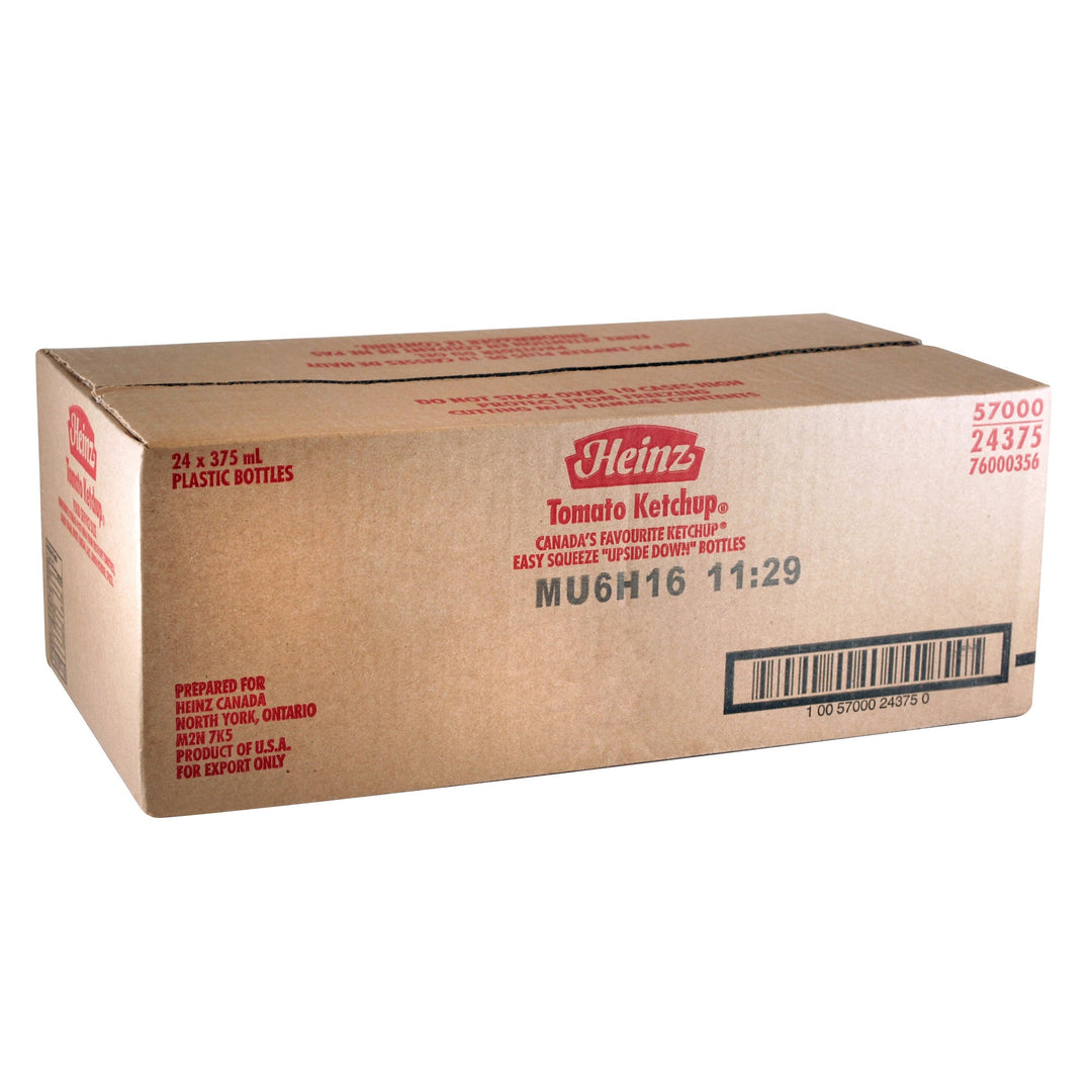 Heinz Ketchup Upside Down Bottle - 48 × 375 mL - Grocery and Food Items - Canadian Distribution - Ships Free Within Canada on Orders Above CAD $199