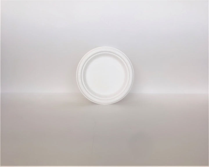 Sugarcane Plate - 6/7/9/10 inch - 1000cs BPI - Disposable Take Away Food Packaging - Canadian Distribution