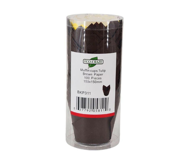 Decora - Emporte-pièces pour muffins - Tulipe - Marron chocolat