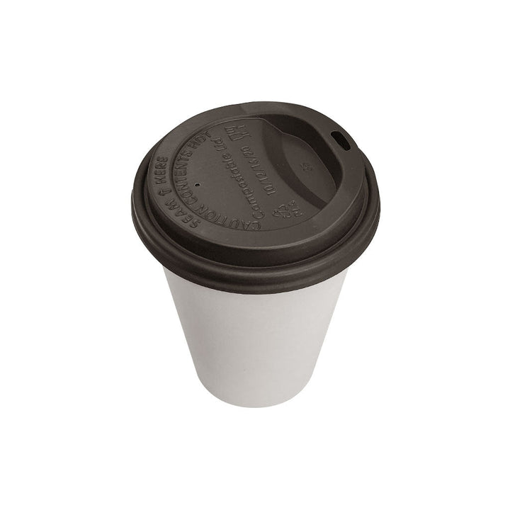 Single Wall Hot/Cold Compostable Pain White Cups - 1000 cups per case - Sold By The Case