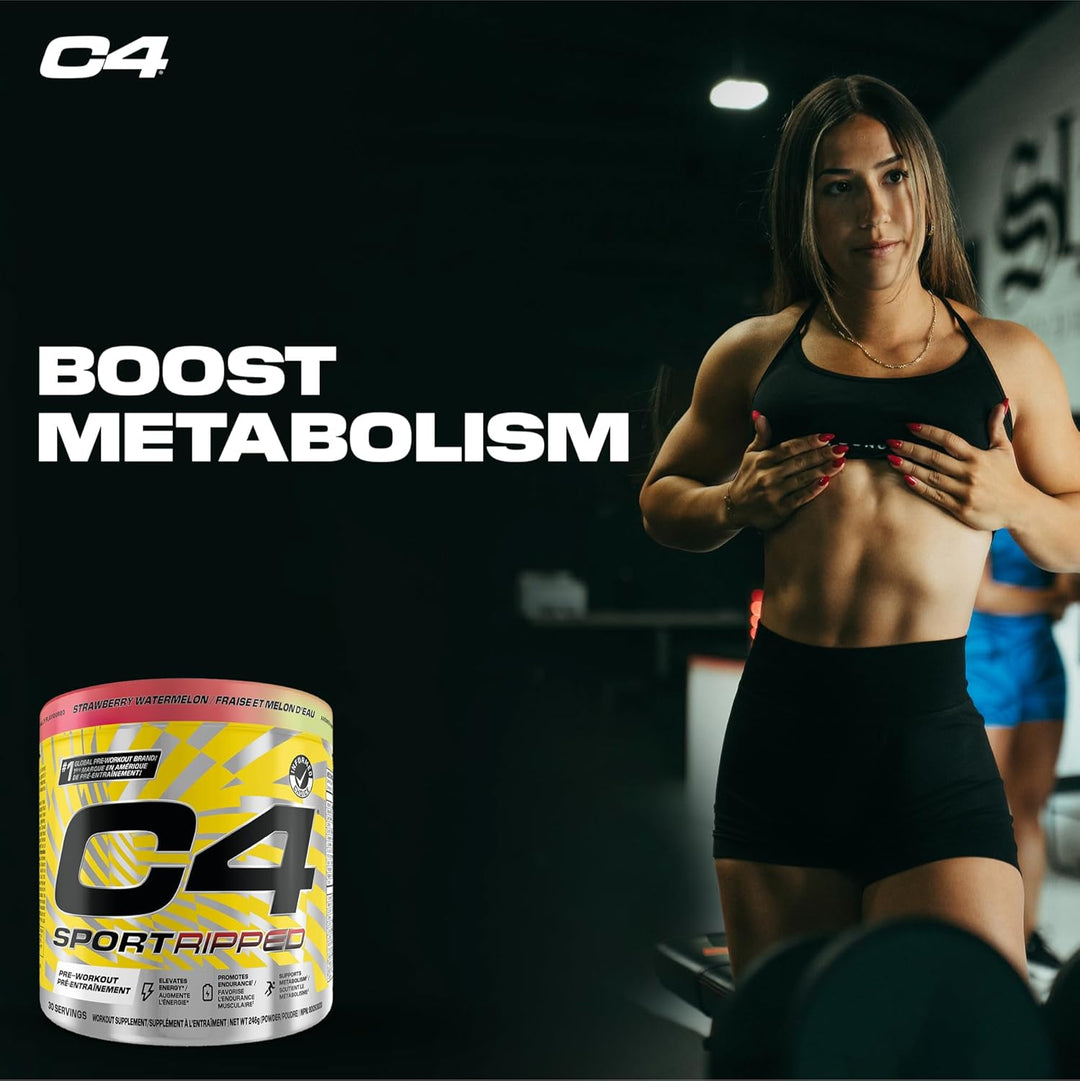 Cellucor – C4 Sport Ripped Pre Workout – Strawberry Watermelon – 30 Servings