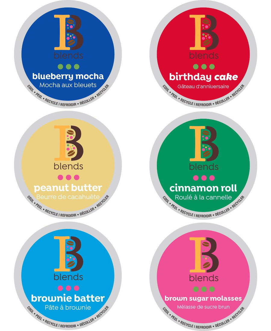 Intelligent Blends – Coffee Pods Variety Pack – 6 Flavours – 80 Count – Recyclable pods