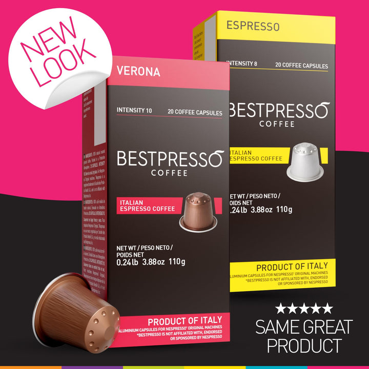 Bestpresso - Intense Espresso Pods Variety Pack - 120 Count - Nespresso Original Compatible
