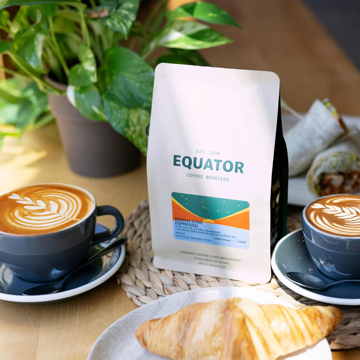 Equator Coffee Roasters – North Star Espresso Blend – Cocoa and Dark Cherry – 12oz – Organic