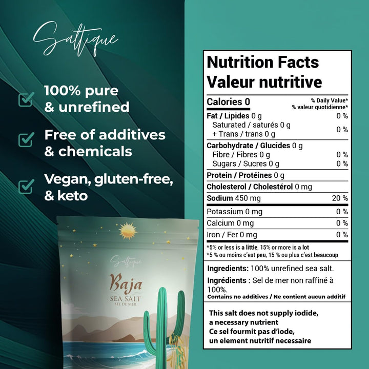 Baja – Sea Salt Fine Ground – Organic Mineral Rich – 5 lb