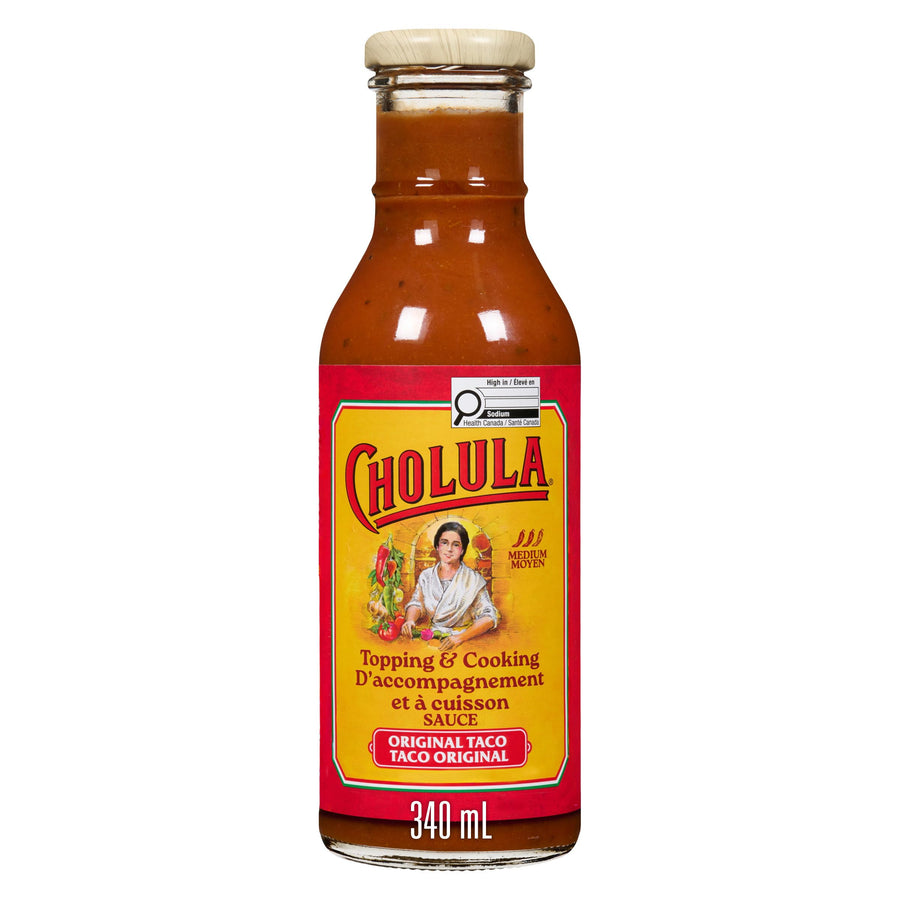 Cholula Original Taco Topping & Cooking Sauce – 2 x 340mL - Canadian Distribution - Ships Free Within Canada on Orders Above CAD $199