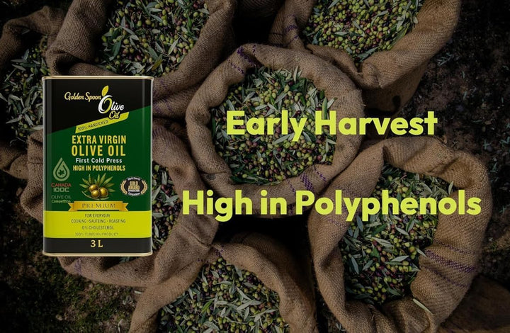 Golden Spoon – Extra Virgin Olive Oil – Chemlali / Low Acidity – 3L – Gold Medal Winner