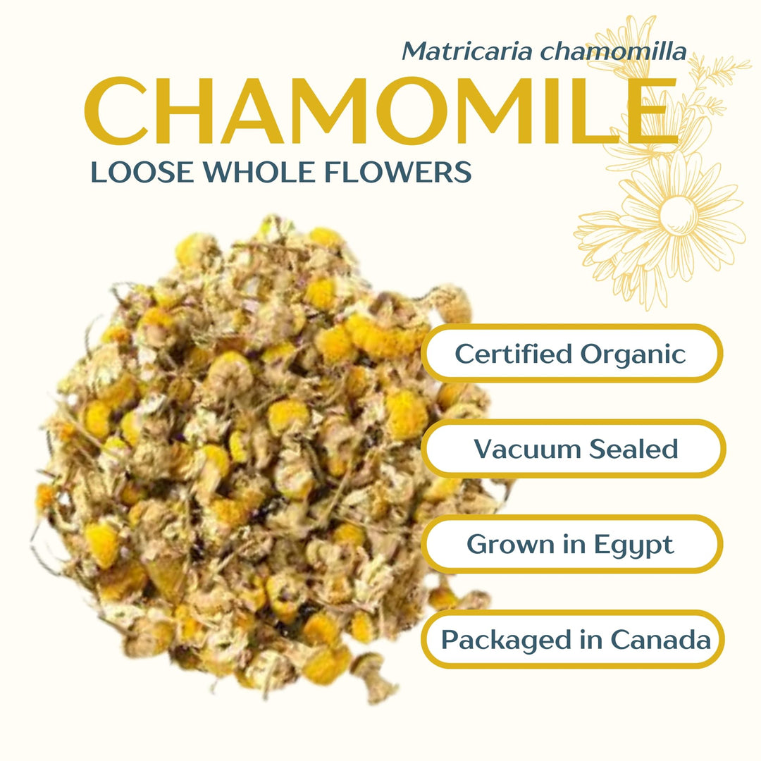 Dragonfly Herbs – Chamomile Tea – Organic Whole Flowers – 250g