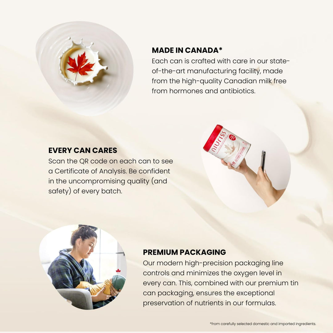 NIURISS - Infant Formula - Complete Nutrition - Canadian Milk - 0-12 months - 700g