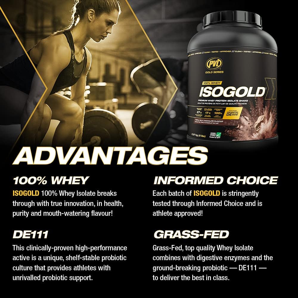 PVL – ISOGOLD Isolat de Protéine de Lait – Chocolat – 2,27 kg