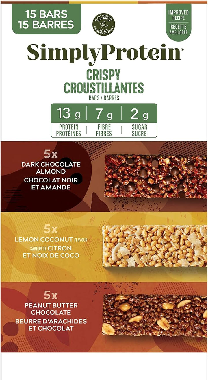 Simply Protein – Best Sellers Variety Pack Bars – 15 ct