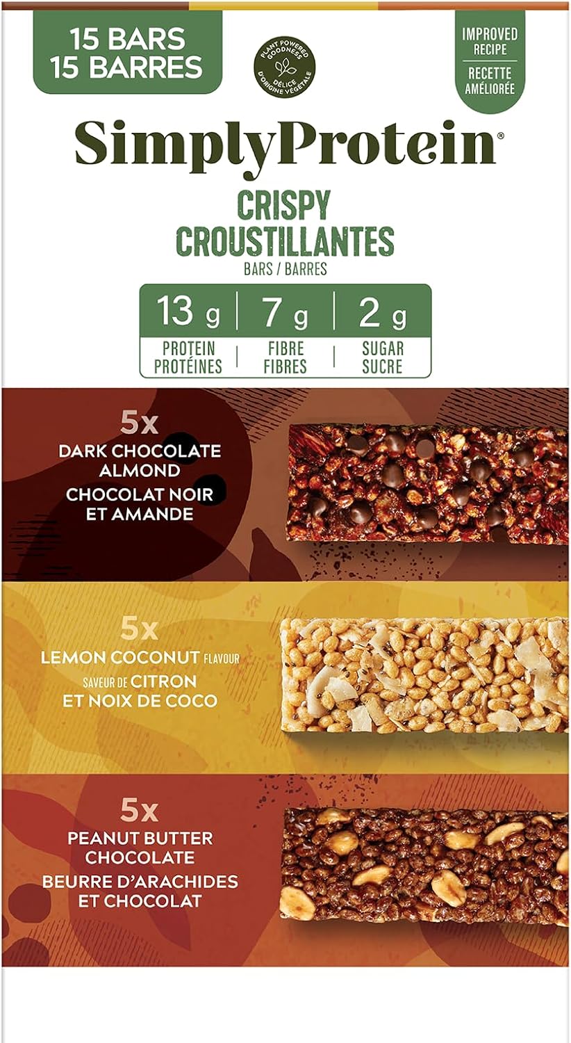 Simply Protein – Best Sellers Variety Pack Bars – 15 ct