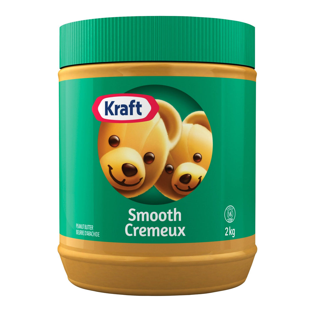 Kraft Smooth Peanut Butter - 4 x 2 kg - Grocery and Food Items - Canadian Distribution