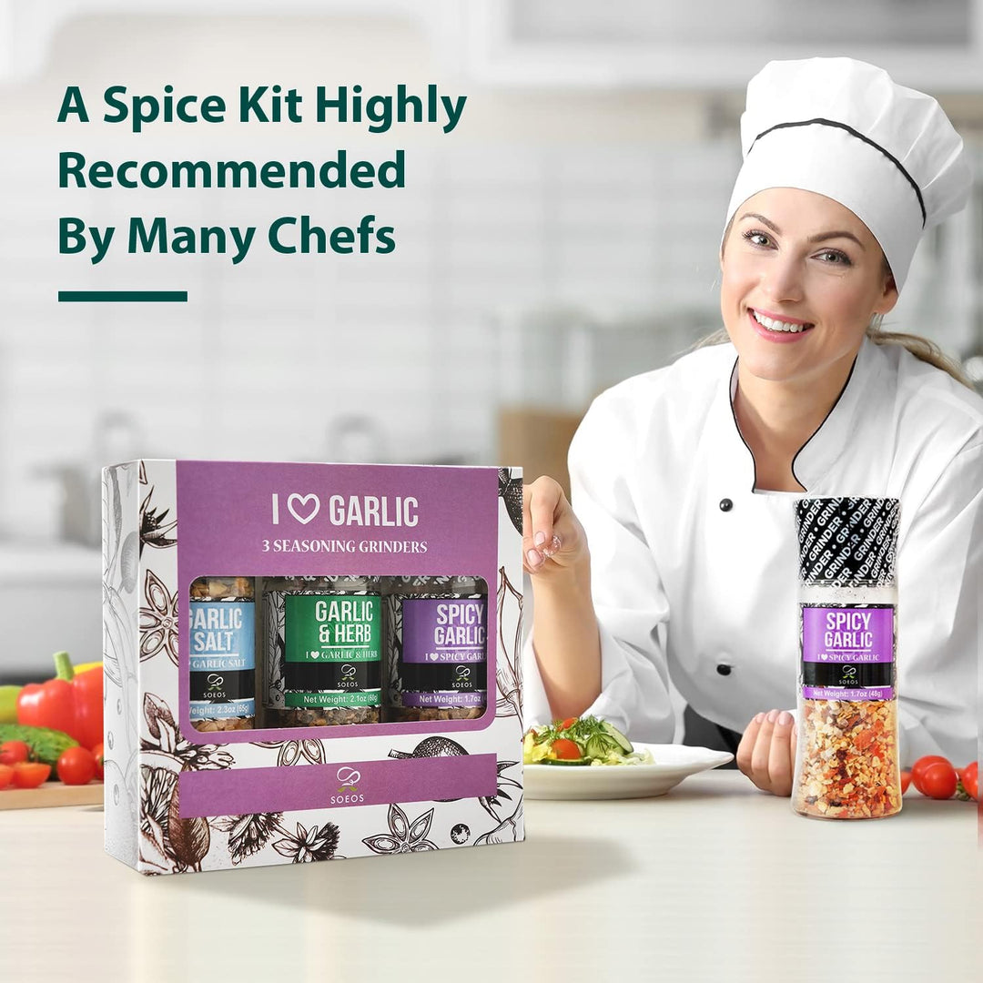 Soeos – Spice Grinder Set – 9 Spices – Set of 9