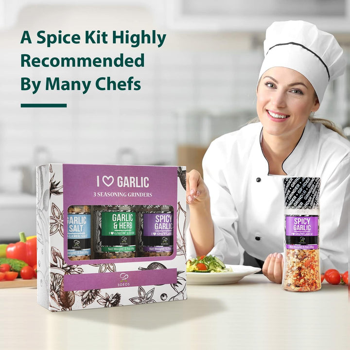 Soeos – Spice Grinder Set – 9 Spices – Set of 9