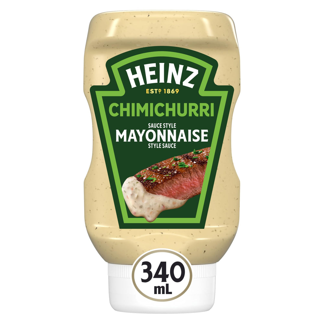 Heinz Chimichurri Mayonnaise Style Sauce, 2 x 340 mL - Canadian Distribution - Ships Free Within Canada on Orders Above CAD $199