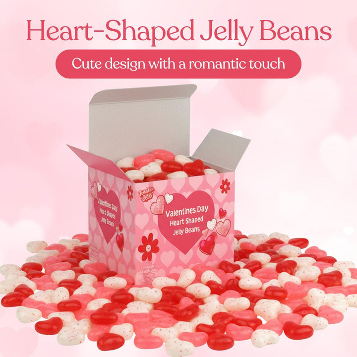 Sachet de 15 bonbons gélifiés pour la Saint-Valentin – Bonbons en forme de cœur en vrac – Saveurs délicieuses : fraise, tutti frutti, framboise – Bonbons d'amour pour la Saint-Valentin