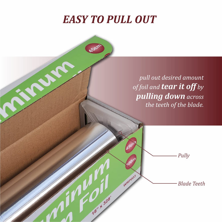 Rhino-Foil - 18" Aluminium Foil Roll - 100M
