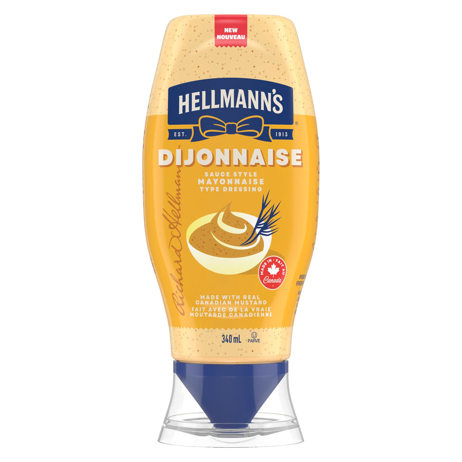 Hellmann's Dijonnaise Mayonnaise Dressing – 2 x 340 ML - Canadian Distribution - Ships Free Within Canada on Orders Above CAD $199