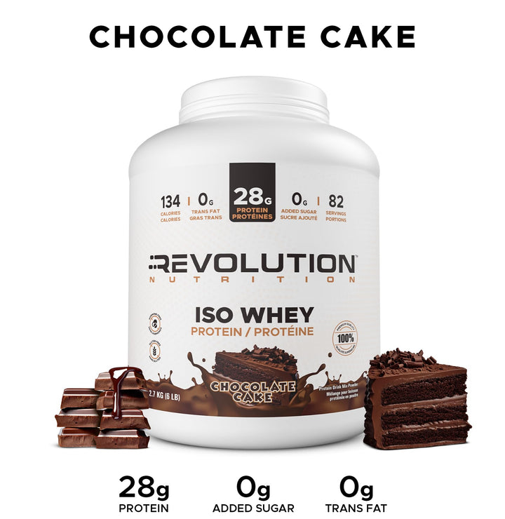 Revolution Nutrition – Iso Whey – Chocolate Cake – 6 lb