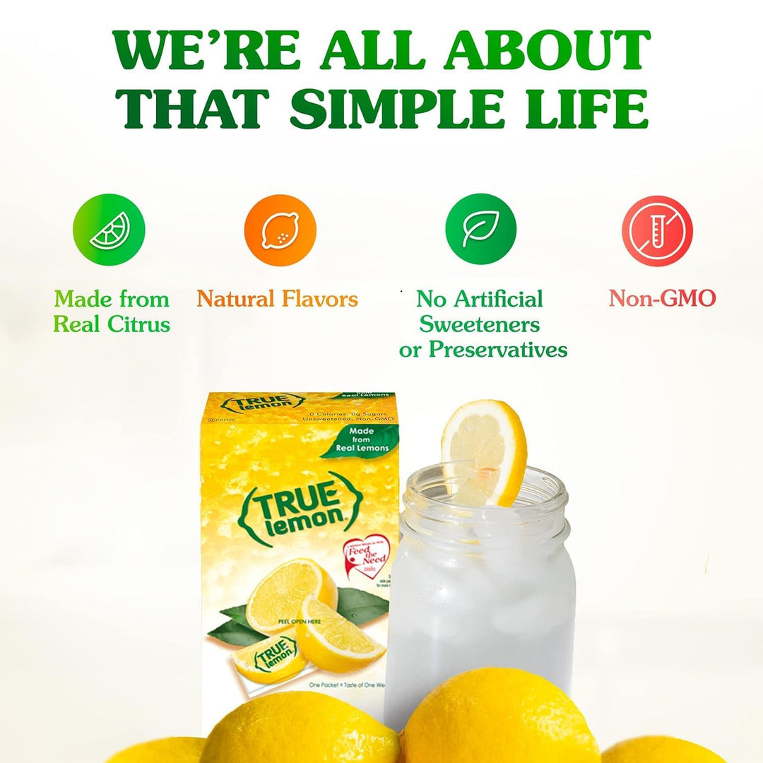 True Lemon – Water Enhancer – Lemon and Lime Pack – 100 Count Each