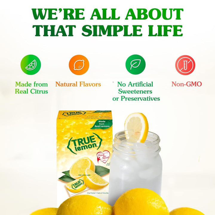 True Lemon – Water Enhancer – Lemon and Lime Pack – 100 Count Each