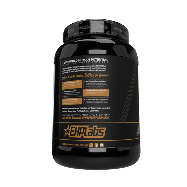 EHP Labs – IsoPept Whey Protein – Strawberry Milkshake – 27 Serves – 27g isolate