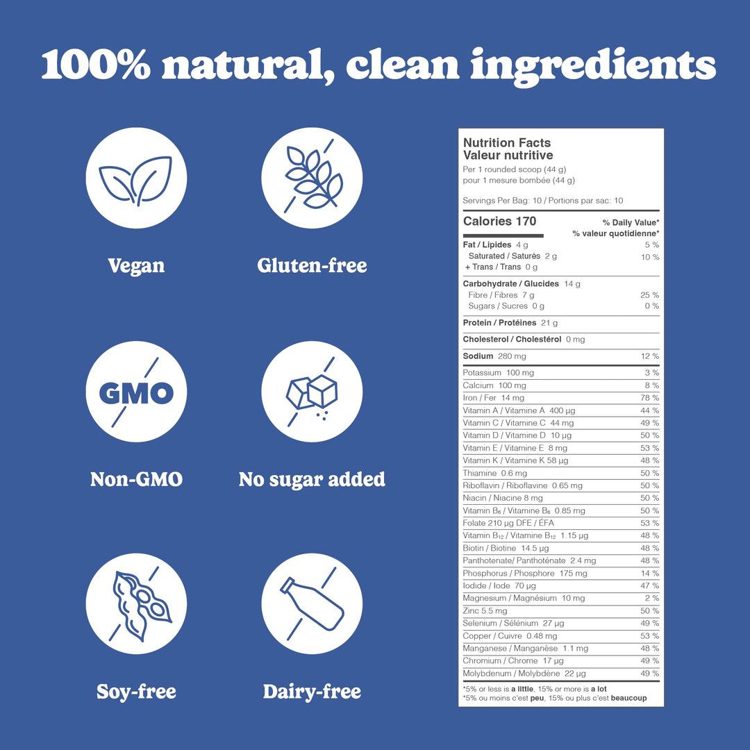 Good Protein - Cookies &amp; Cream - Protéines végétales en poudre (végétaliennes) - 880 g