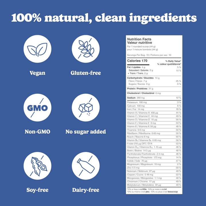 Good Protein - Cookies &amp; Cream - Protéines végétales en poudre (végétaliennes) - 880 g