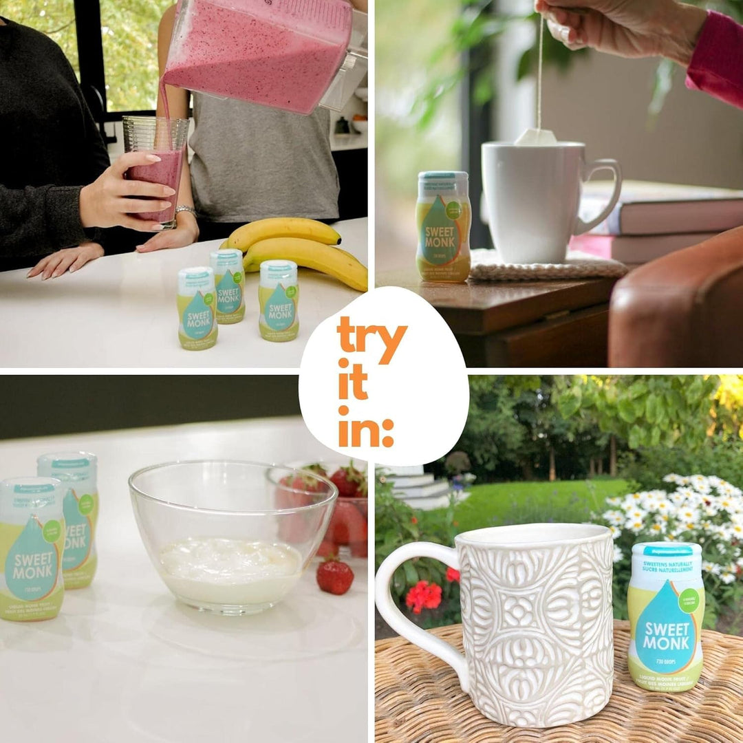 SweetMonk – Pure Monk Fruit Sweetener – Liquid – 50ml x 3