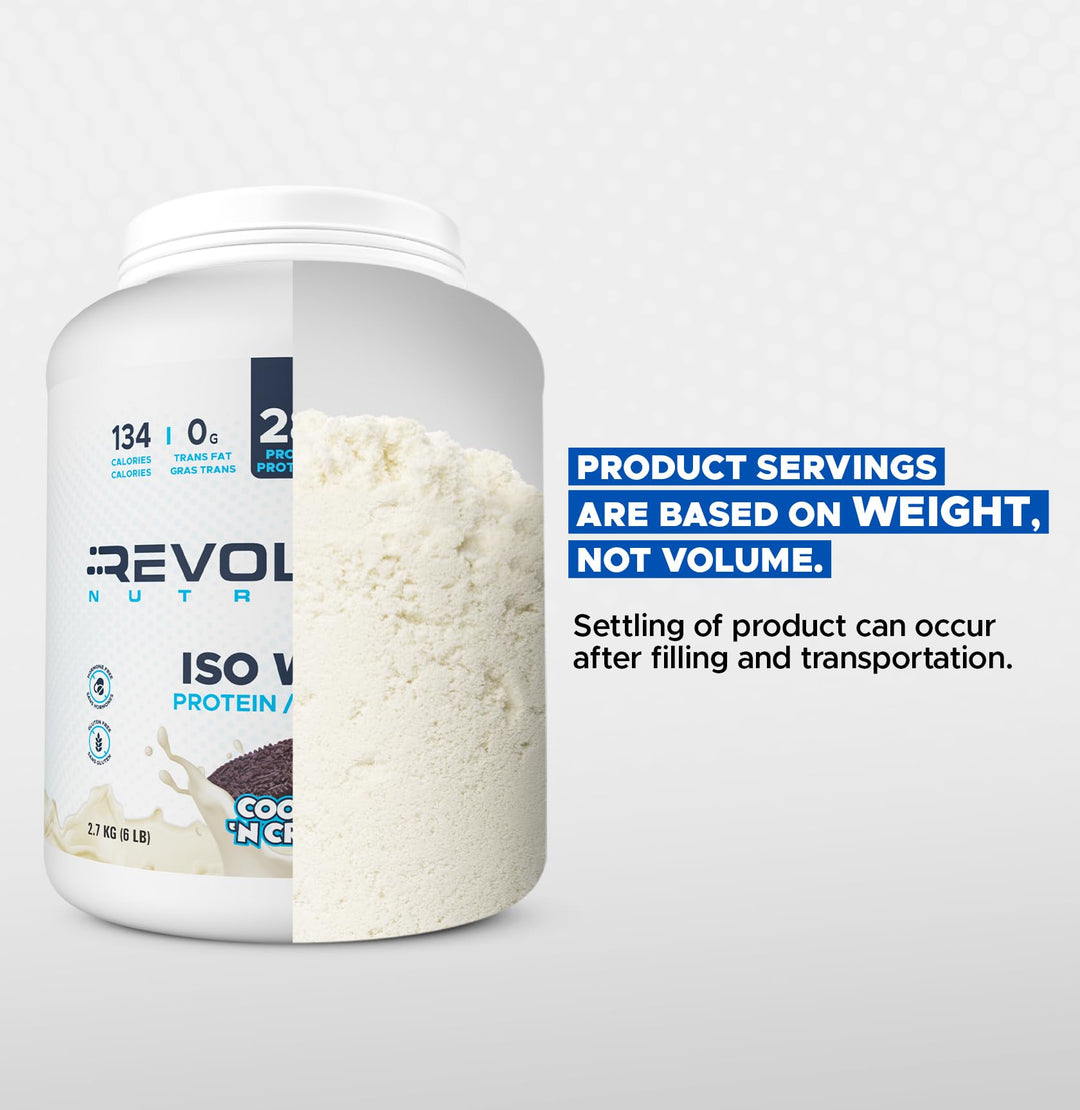 Revolution Nutrition – Iso Whey Isolate – Cookies & Cream – 6 lb