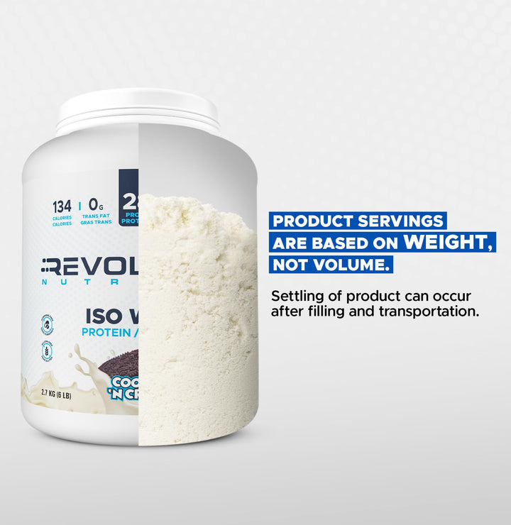 Revolution Nutrition – Iso Whey Isolate – Cookies & Cream – 6 lb