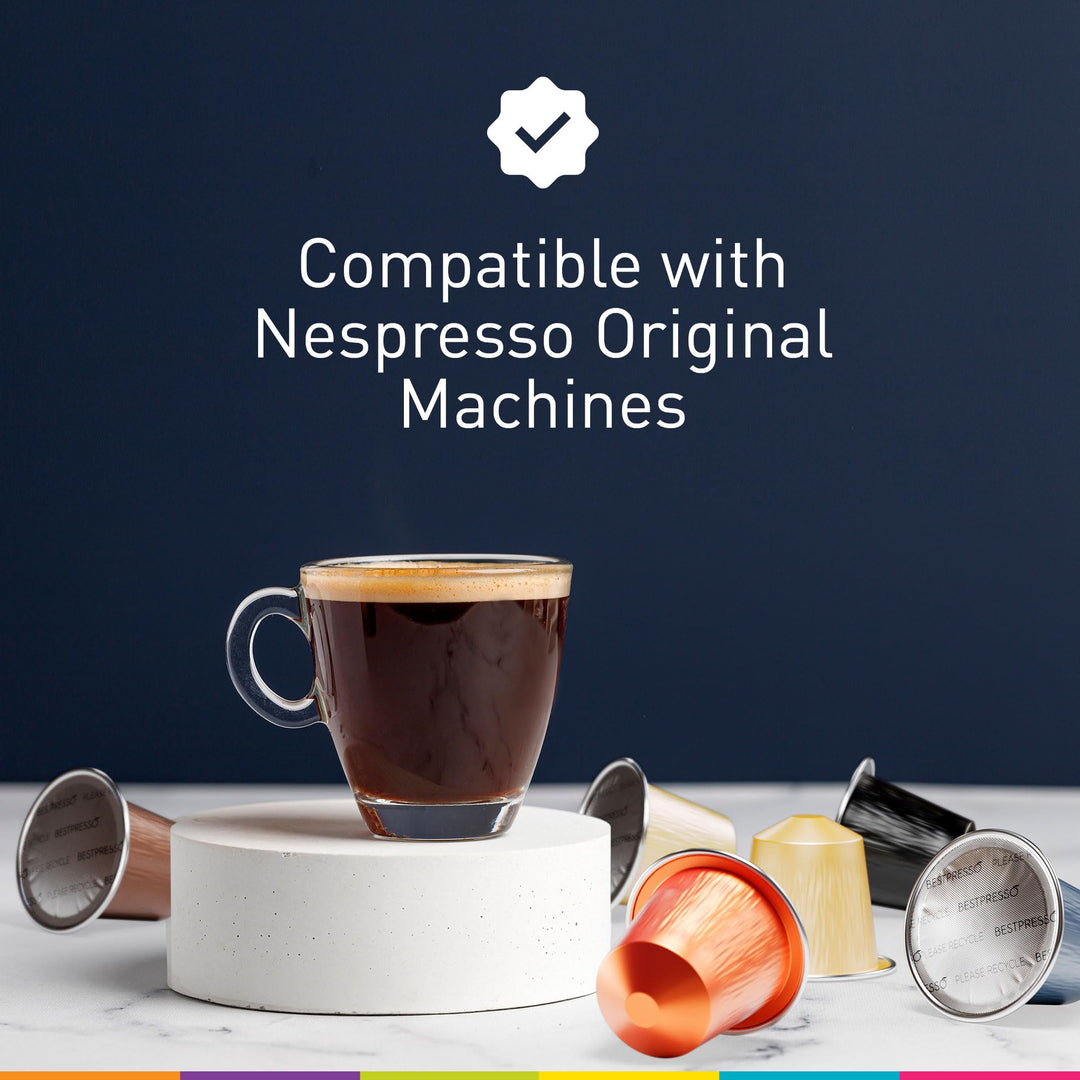 Bestpresso – Espresso Pods Variety Pack – 120 Count – Nespresso Original Compatible
