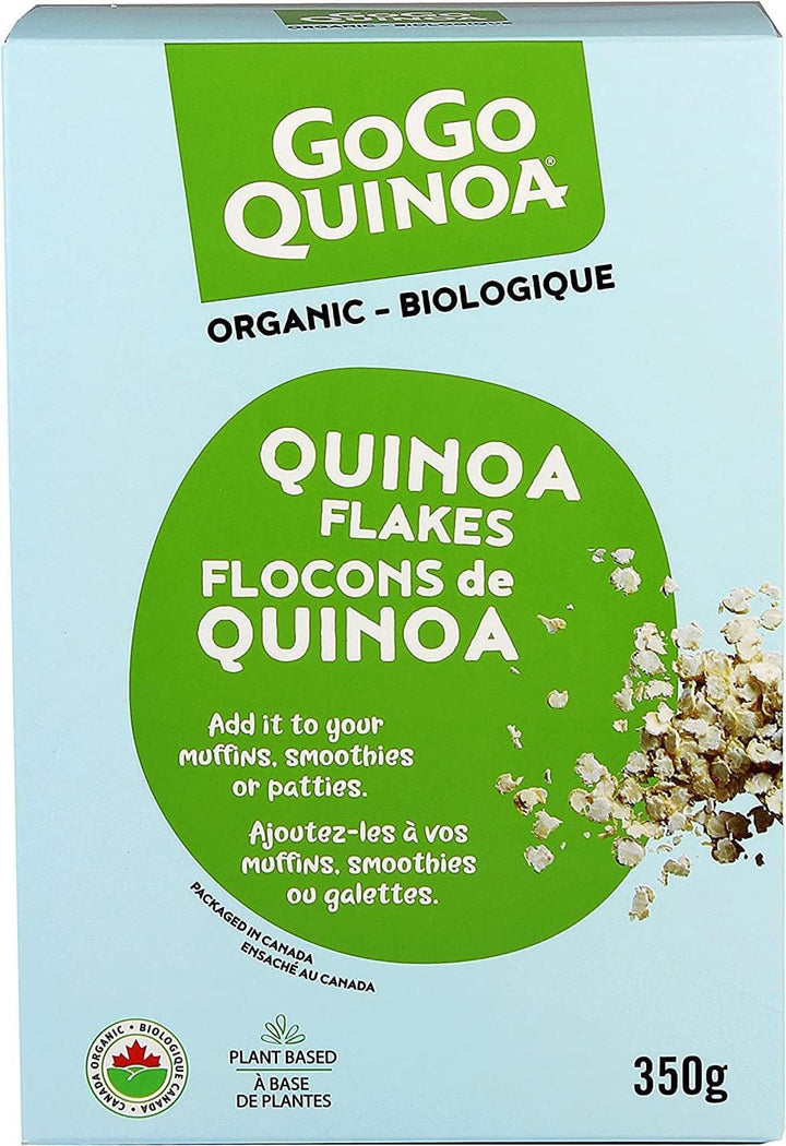 GoGo Quinoa Flakes Cereal - 2 x 350G Organic Breakfast - Canadian Distribution - Ships Free Within Canada on Orders Above CAD $199