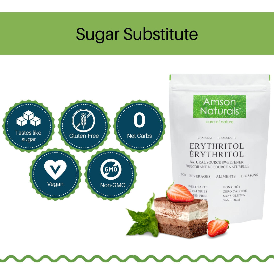 Amson Naturals – Erythritol – Granular Sweetener – 5 lb