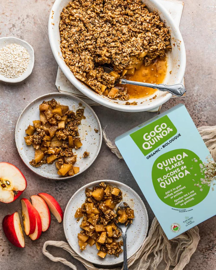 GoGo Quinoa Flakes Cereal - 2 x 350G Organic Breakfast - Canadian Distribution - Ships Free Within Canada on Orders Above CAD $199