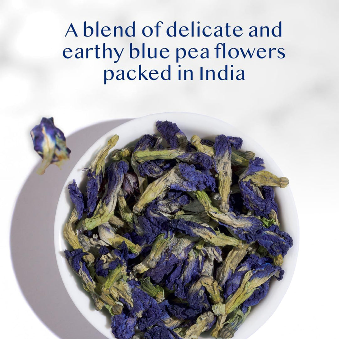 VAHDAM Butterfly Pea Flower Tea - 2 x 1.76oz Loose Leaf | 100+ Servings | Earthy & Delicate Flavor - Canadian Distribution - Ships Free Within Canada on Orders Above CAD $199