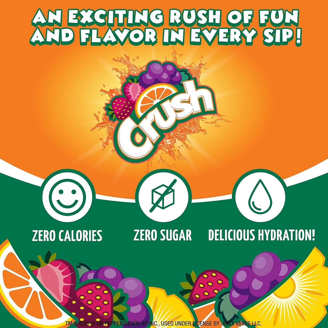 Crush – Liquid Water Enhancer – Variety Pack – Multi flavour
