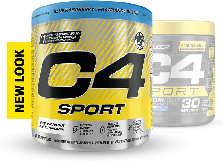 Cellucor – C4 Sport Pre Workout – Blue Raspberry – 30 Servings